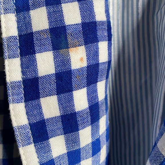 J.Crew Campbell Linen Blend Blue Gingham Check Preppy Academia Office Blazer 2 - Picture 9 of 16